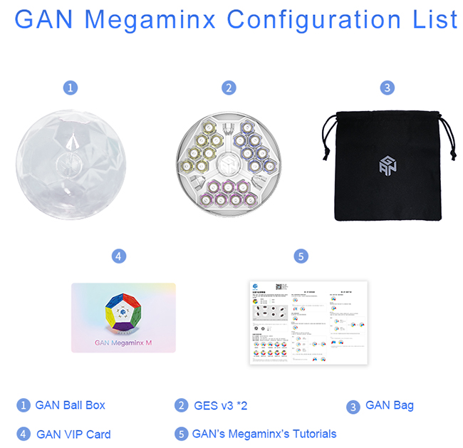 Gan Megaminx Cube Stickerless